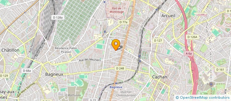 localisation de l'entreprise INDIVISION CHAPUZET / VERVIN-MACHUCA à BAGNEUX
