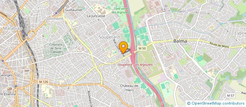 localisation de l'entreprise INDIVISION CHARBONNEL / SUPERBIELLE XAVIER ET FABIENNE  TOULOUSE