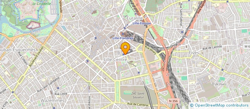 localisation de l'entreprise INDIVISION CHARLES WILQUIN ET CAMILLE BOURREE  LILLE