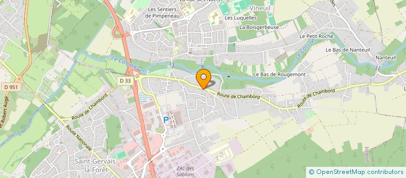 localisation de l'entreprise INDIVISION CHARPENTIER-FOUCHER à VINEUIL