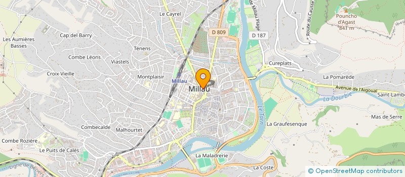 localisation de l'entreprise INDIVISION CHARREYRON  MILLAU