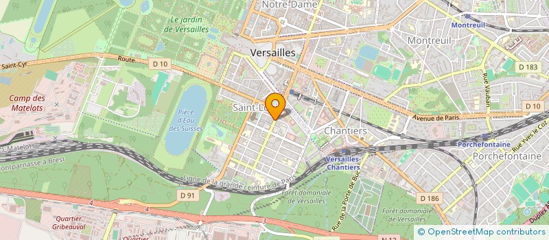 localisation de l'entreprise INDIVISION CHARTIER à VERSAILLES