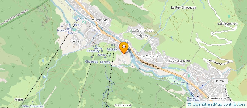 localisation de l'entreprise INDIVISION CHASLES  LA SALLE-LES-ALPES
