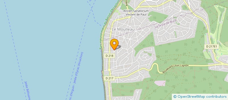 localisation de l'entreprise INDIVISION CHASSAGNAC FAURIE à LA TESTE-DE-BUCH