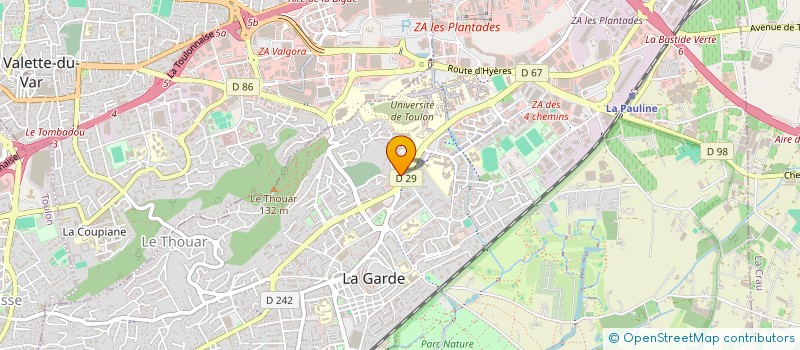 localisation de l'entreprise INDIVISION CHASSAGRANDE HUSSARD  LA GARDE