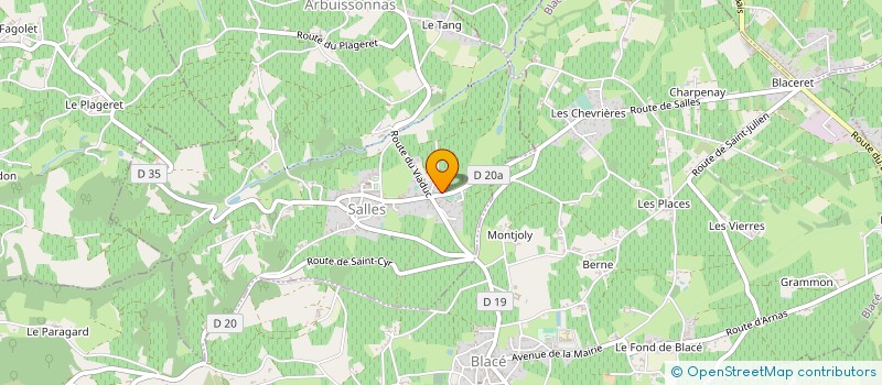 localisation de l'entreprise INDIVISION CHATAL  BLACE