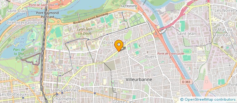 localisation de l'entreprise INDIVISION CHATUT ROMAIN FOUREL PERRINE  VILLEURBANNE