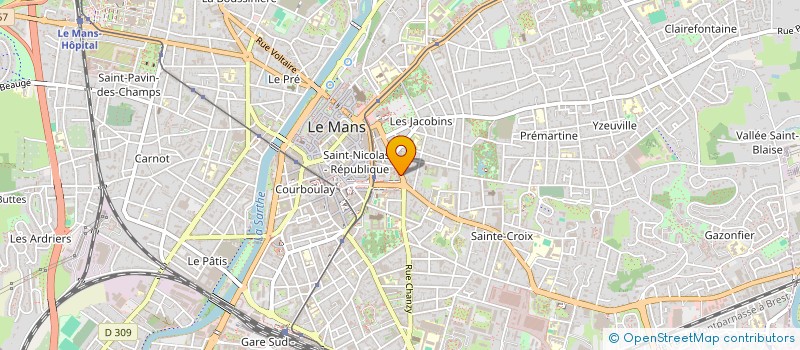 localisation de l'entreprise INDIVISION CHAU - PITOIS  LE MANS