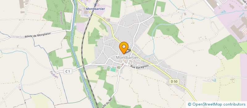 localisation de l'entreprise INDIVISION CHAUBET ROBERT ET RAYMOND  MONTECH