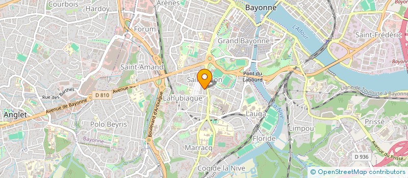 localisation de l'entreprise INDIVISION CHAUBY ET LABORDE à BAYONNE