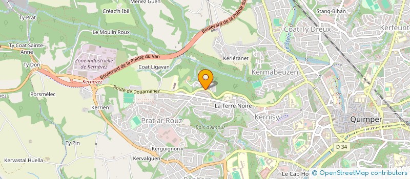 localisation de l'entreprise INDIVISION CHAUDEMANCHE FARIBAULT à QUIMPER