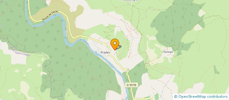 localisation de l'entreprise INDIVISION CHAUMONT  GORGES DU TARN CAUSSES