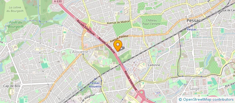 localisation de l'entreprise INDIVISION CHAUMONT-PI  PESSAC