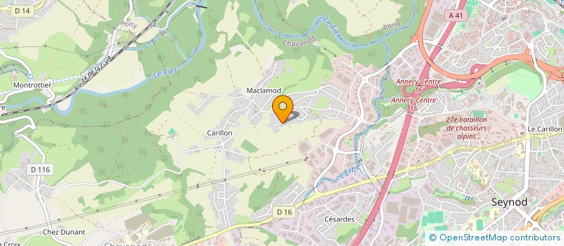 localisation de l'entreprise INDIVISION CHAUVIN GUILLAUDEAU  CHAVANOD