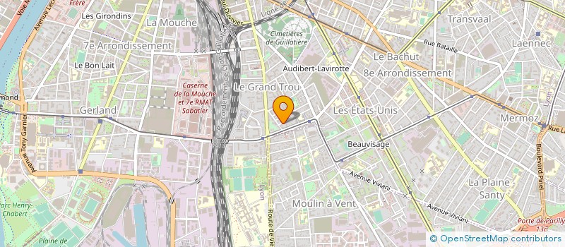 localisation de l'entreprise INDIVISION CHAVANT LAFRENE  LYON