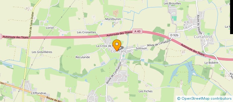 localisation de l'entreprise INDIVISION CHAVOT ET DESBROSSES  CONFRANCON