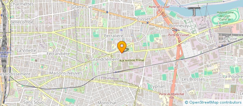 localisation de l'entreprise INDIVISION CHAZAUD  VILLEURBANNE