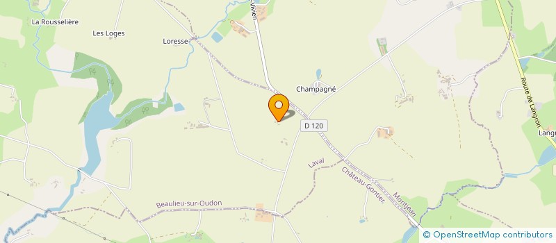 localisation de l'entreprise INDIVISION CHEDMAIL DEJEAN  BEAULIEU-SUR-OUDON