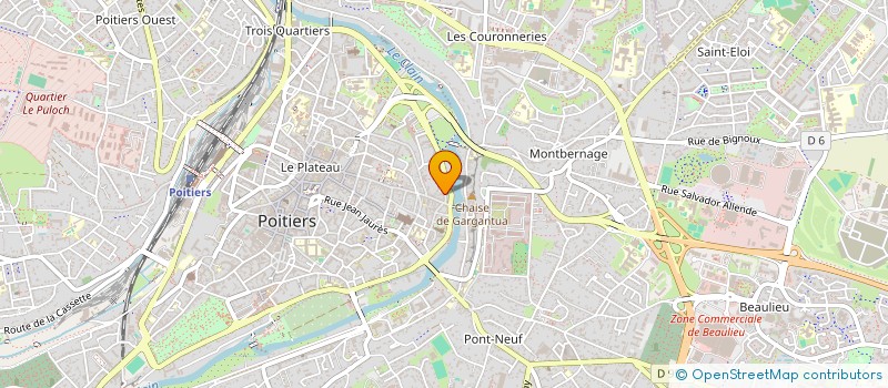 localisation de l'entreprise INDIVISION CHEDOTAL ET LE GUENE  POITIERS