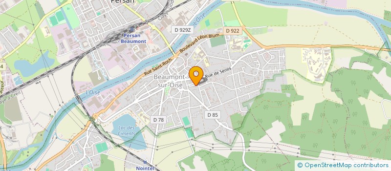 localisation de l'entreprise INDIVISION CHEMINEL / HUSEIN  BEAUMONT-SUR-OISE