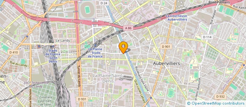 localisation de l'entreprise INDIVISION CHENNI ET HERBI  AUBERVILLIERS