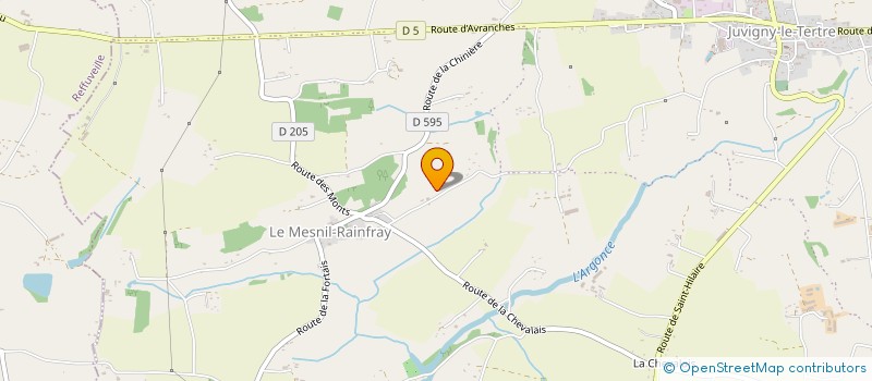 localisation de l'entreprise INDIVISION CHENU MICHEL à JUVIGNY LES VALLEES