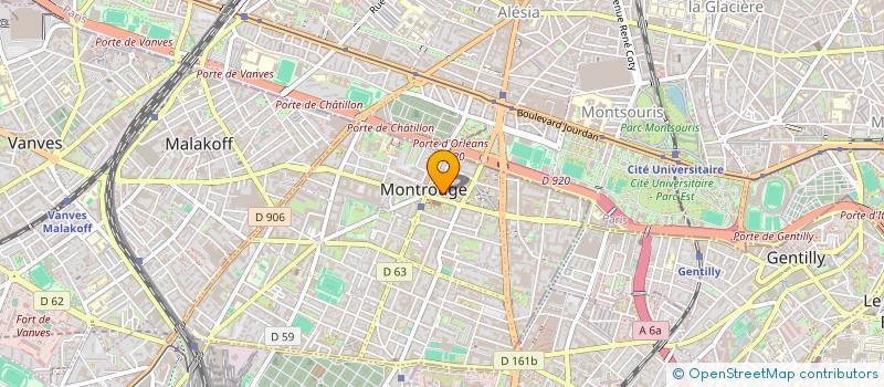 localisation de l'entreprise INDIVISION CHESNAIS  MONTROUGE