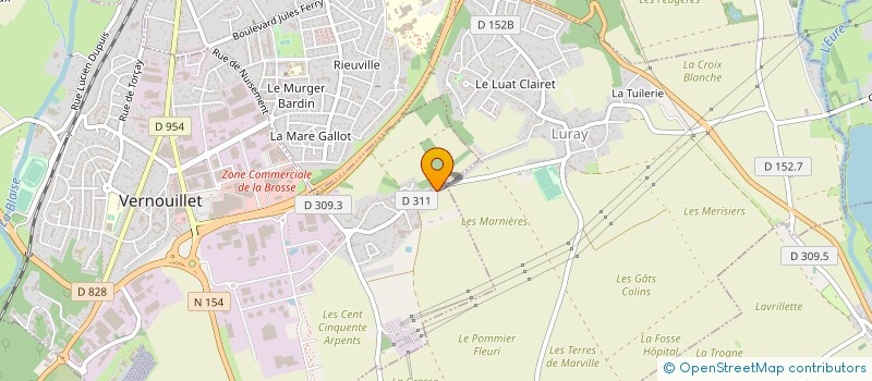 localisation de l'entreprise INDIVISION CHESNEAU DIDIER ET POMMIER ESTELLE à VERNOUILLET