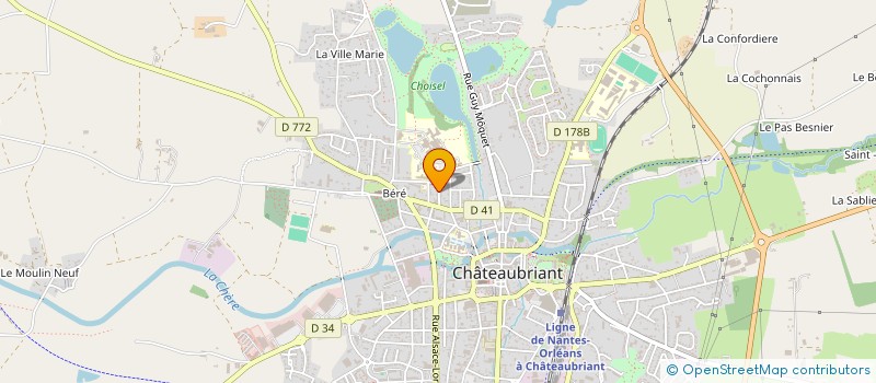 localisation de l'entreprise INDIVISION CHEVALIER LMNP  CHATEAUBRIANT