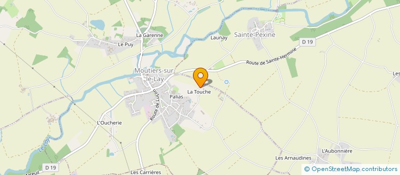 localisation de l'entreprise INDIVISION CHEVALLIER  MOUTIERS-SUR-LE-LAY