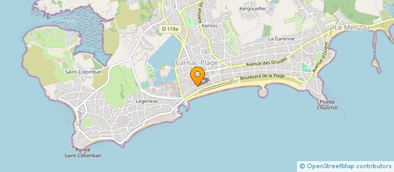 localisation de l'entreprise INDIVISION CHEVALLIER FRANCOISE ET CLAUDE  CARNAC