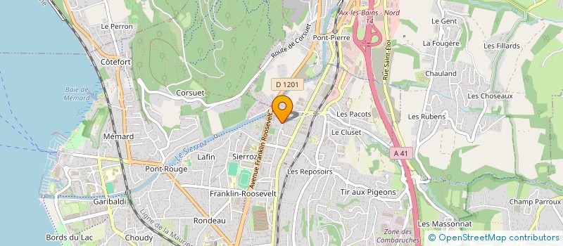 localisation de l'entreprise INDIVISION CHIRAT COLETTE ET CHRISTIAN  AIX-LES-BAINS