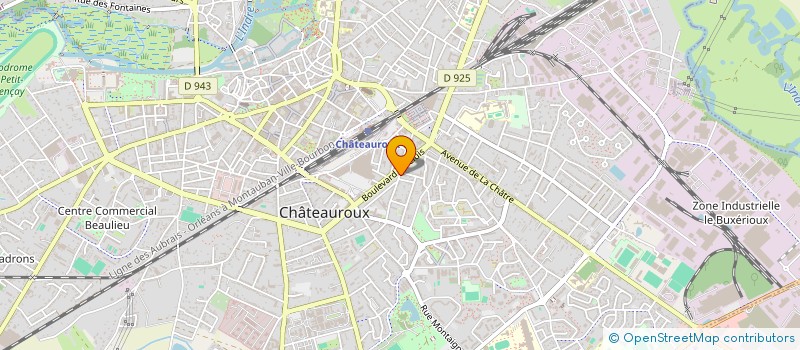 localisation de l'entreprise INDIVISION CHIRAULT M ET SERGE à CHATEAUROUX