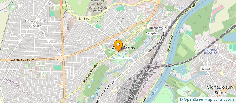 localisation de l'entreprise INDIVISION CHOKOMIAN - BROUSTET à ATHIS-MONS