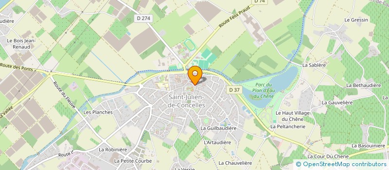 localisation de l'entreprise INDIVISION CHOQUET  CHEVANCE  SAINT-JULIEN-DE-CONCELLES