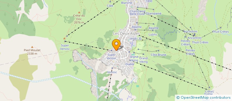 localisation de l'entreprise INDIVISION CHRETIEN MATTHIEU ET ADELINE  LES DEUX ALPES