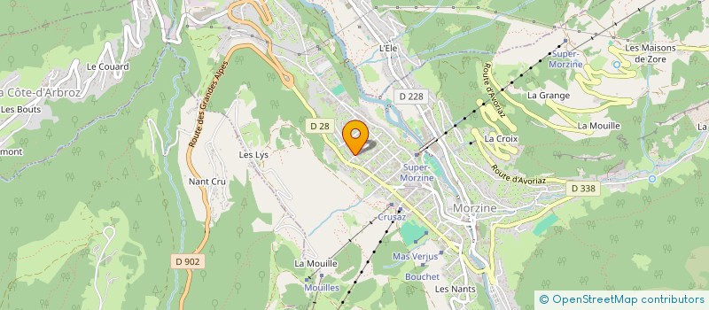 localisation de l'entreprise INDIVISION CHRISTOPHE DUPONT - SARA BENNANI  MORZINE