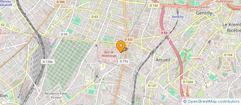 localisation de l'entreprise INDIVISION CHRISTOPHE ET ODILE BENISTAN  ARCUEIL