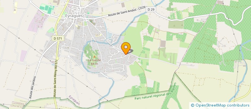 localisation de l'entreprise INDIVISION CHRISTOPHE GUIRAUD ET VALERIE GUIRAUD  EYRAGUES