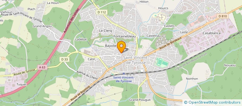 localisation de l'entreprise INDIVISION CHRISTOPHE LOPEZ ET JULIE REMOND  SAINT-VINCENT-DE-TYROSSE