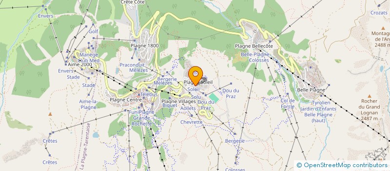 localisation de l'entreprise INDIVISION CIANCI-LARDIN  LA PLAGNE TARENTAISE