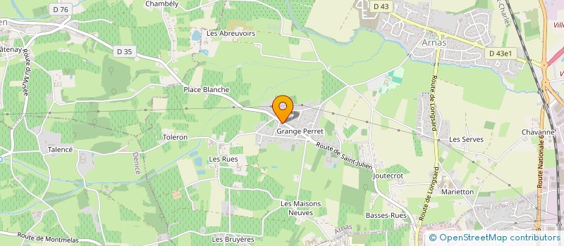 localisation de l'entreprise INDIVISION CINQUIN à ARNAS
