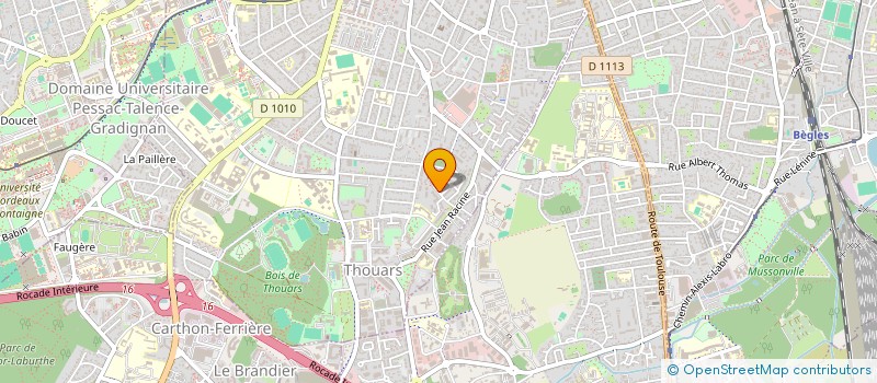 localisation de l'entreprise INDIVISION CLAERBOUT LUCAS ET MAFFRE LUCILE  TALENCE