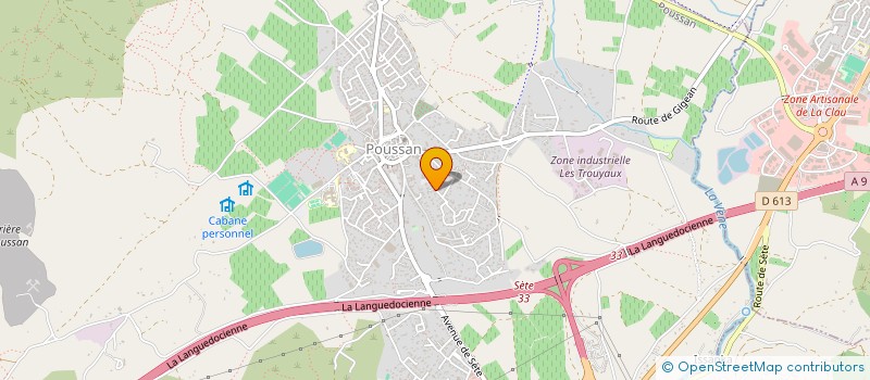 localisation de l'entreprise INDIVISION CLANET MOREL  POUSSAN