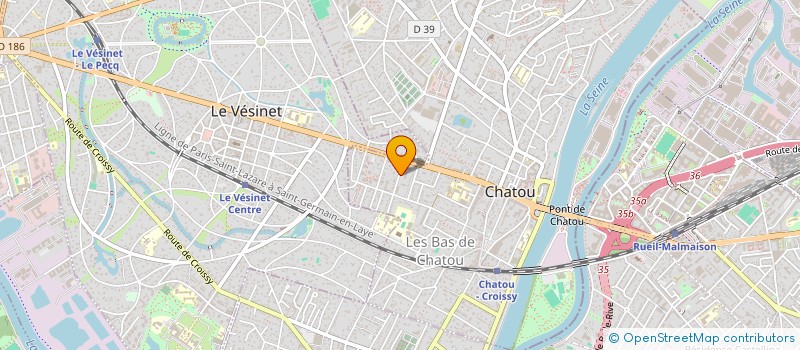 localisation de l'entreprise INDIVISION CLARKE DE DROMANTIN  CHATOU