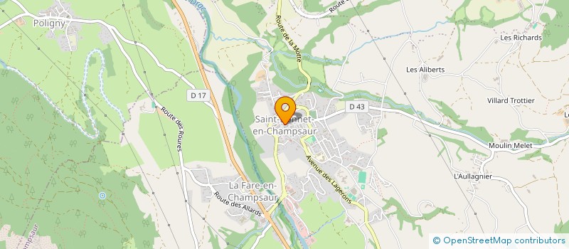 localisation de l'entreprise INDIVISION CLARY CECILE ET MLODORZENIEC YOAN  SAINT-BONNET-EN-CHAMPSAUR