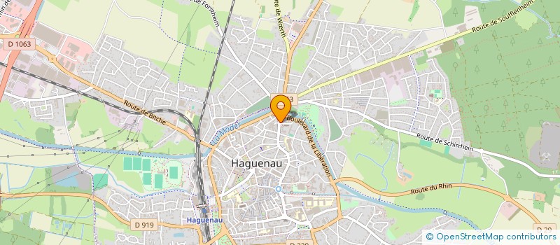 localisation de l'entreprise INDIVISION CLAUSS ET LEMIRE  HAGUENAU