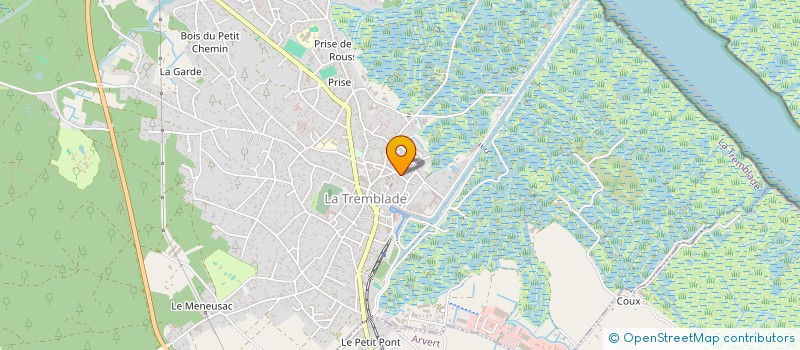 localisation de l'entreprise INDIVISION CLECH  LA TREMBLADE
