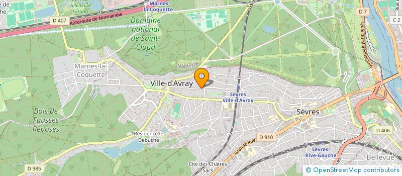 localisation de l'entreprise INDIVISION CLEMENT DE GIVRY  VILLE-D'AVRAY