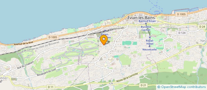 localisation de l'entreprise INDIVISION CLERCQ  EVIAN-LES-BAINS